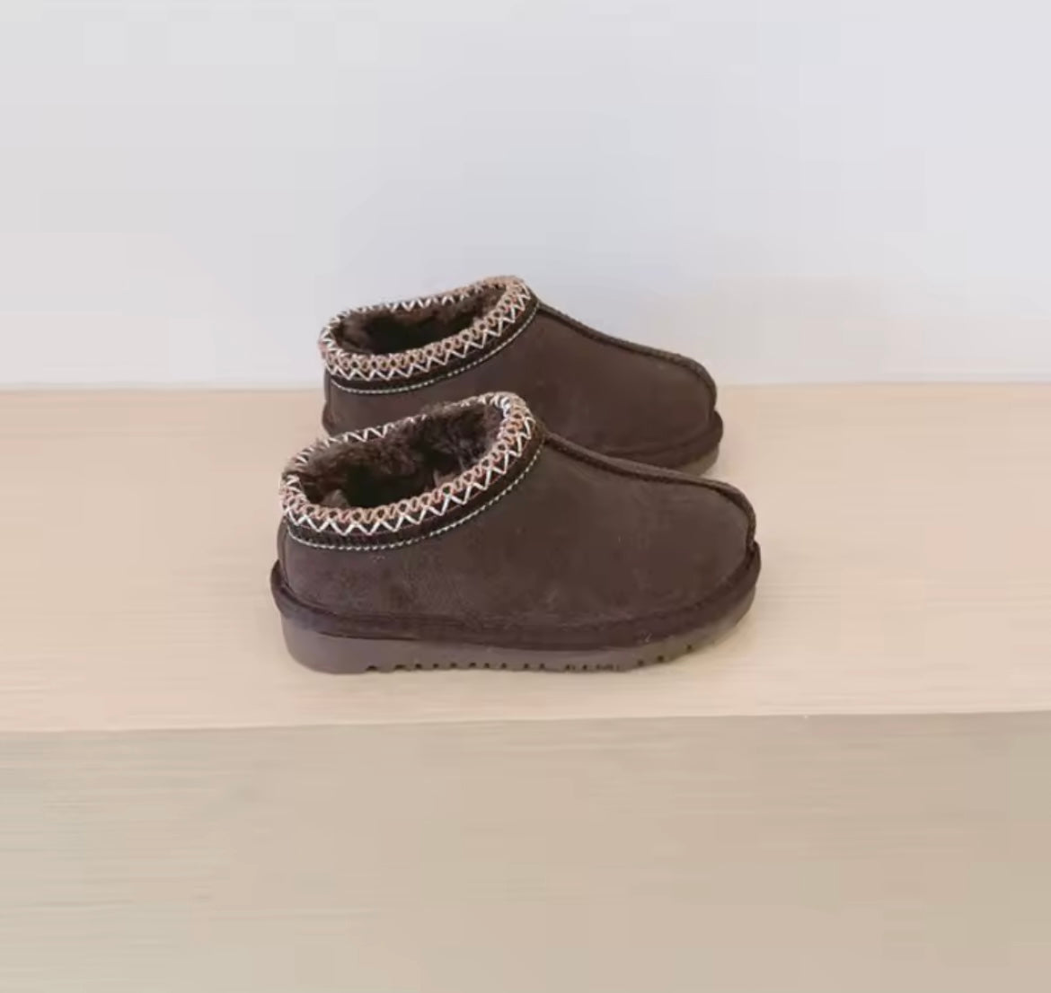 Kids Fur Ankle Boots
