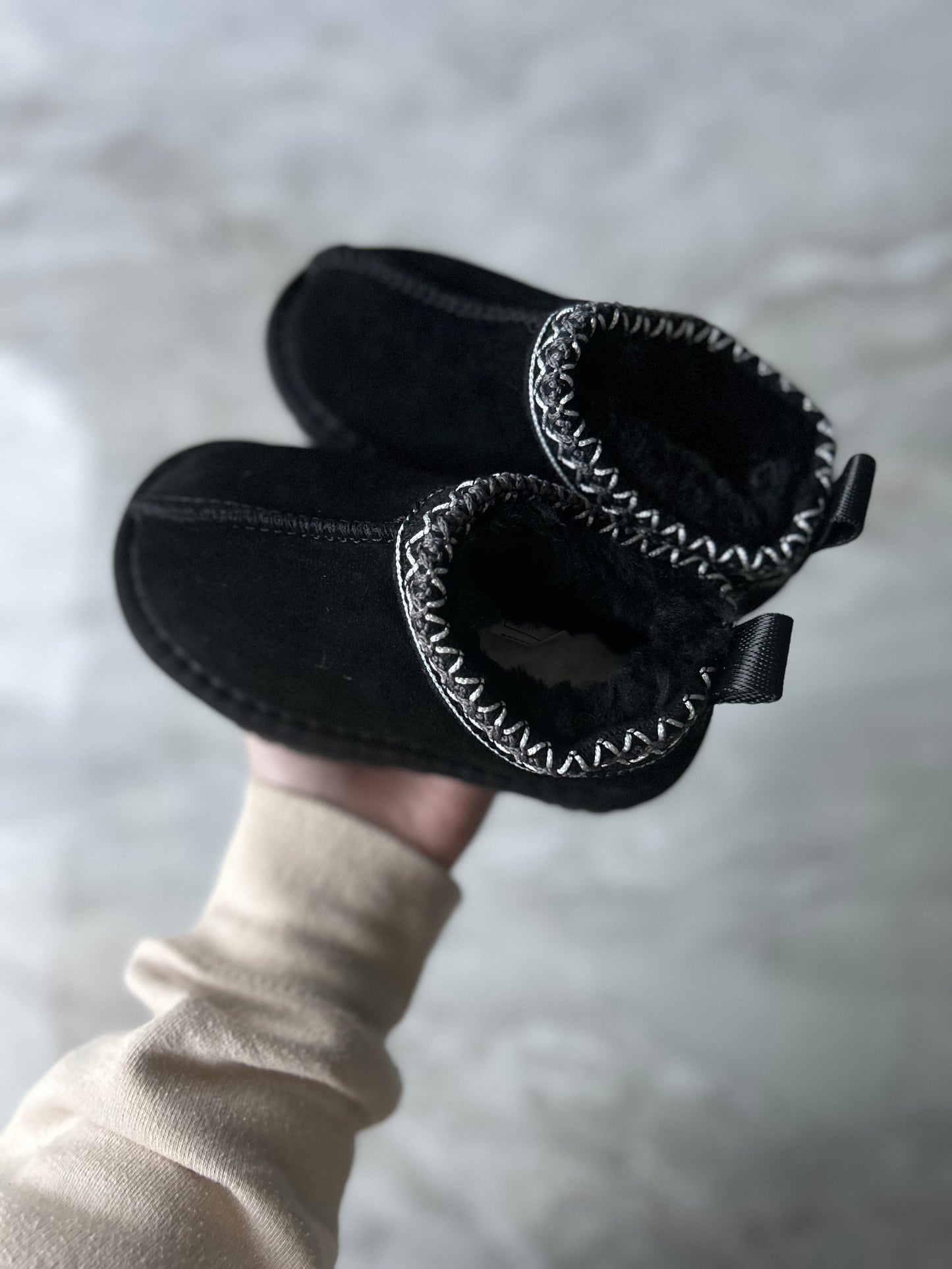 Fur tazman like ankle boots