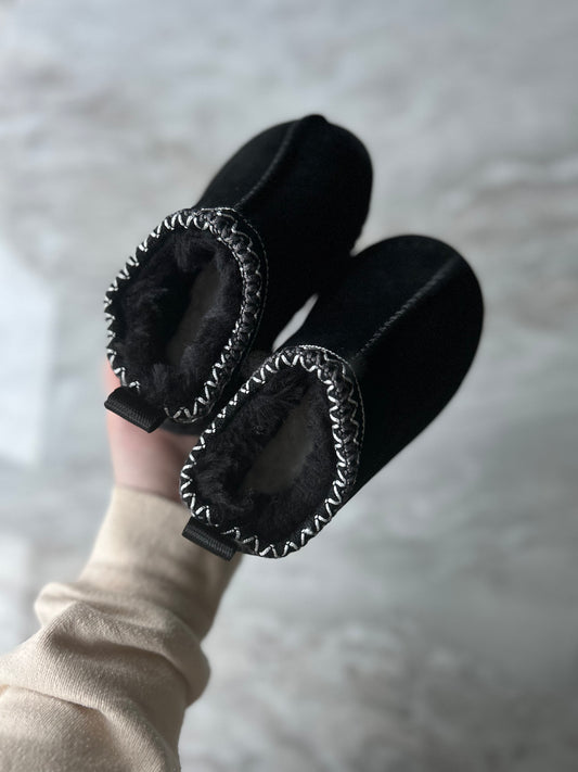 Fur tazman like ankle boots