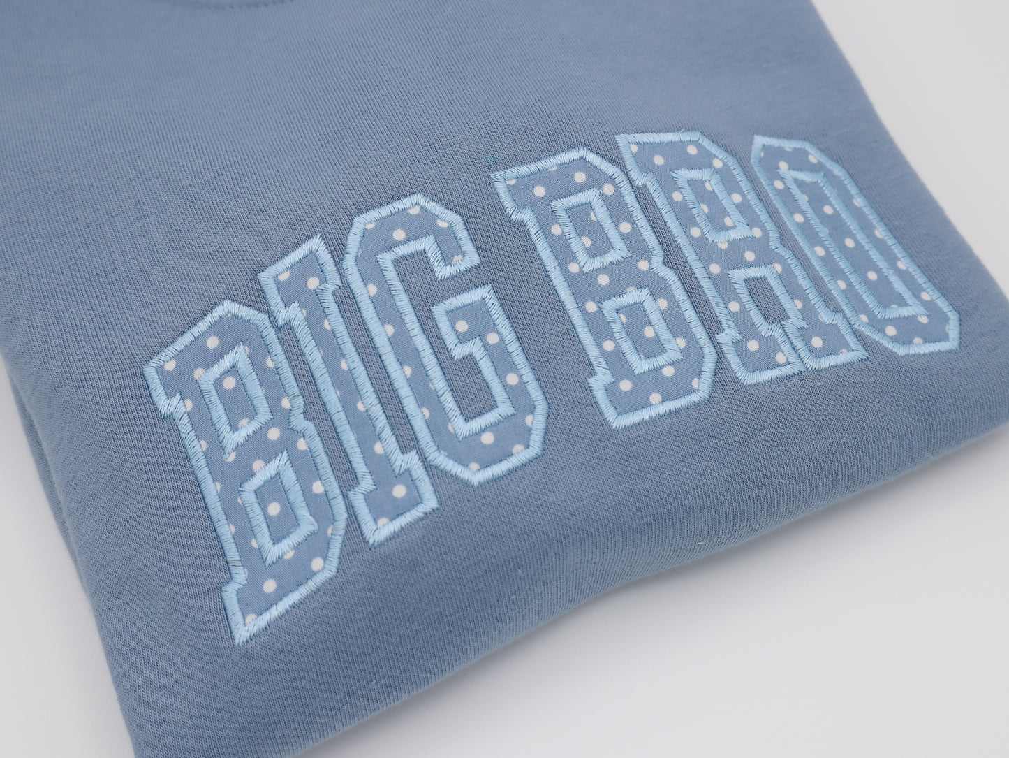 Big brother applique embroidered sweater
