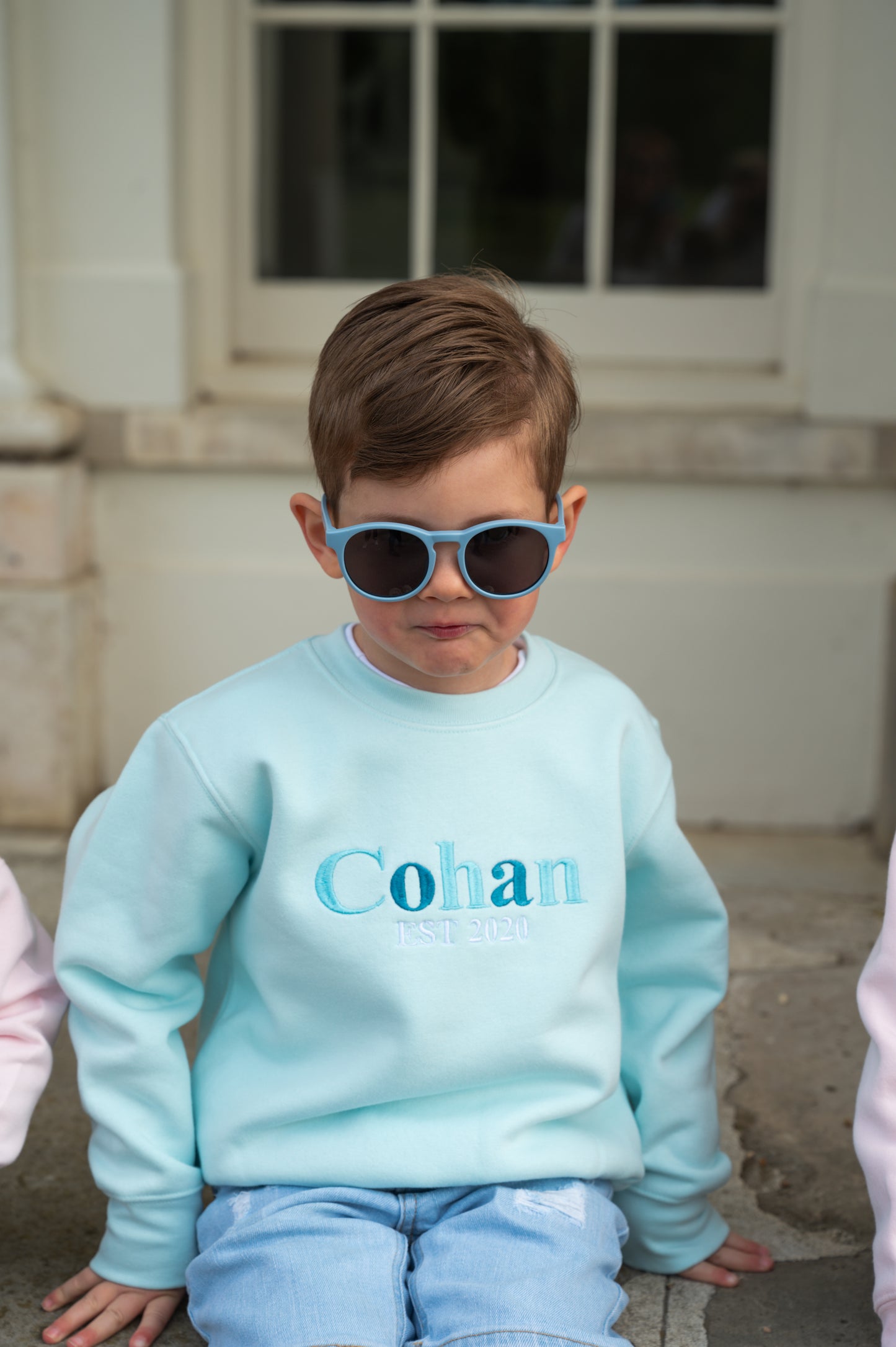 EST in year, Kids personalised embroidered sweaters