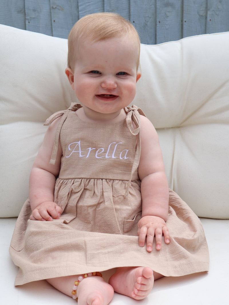 personalised kids pocket dress