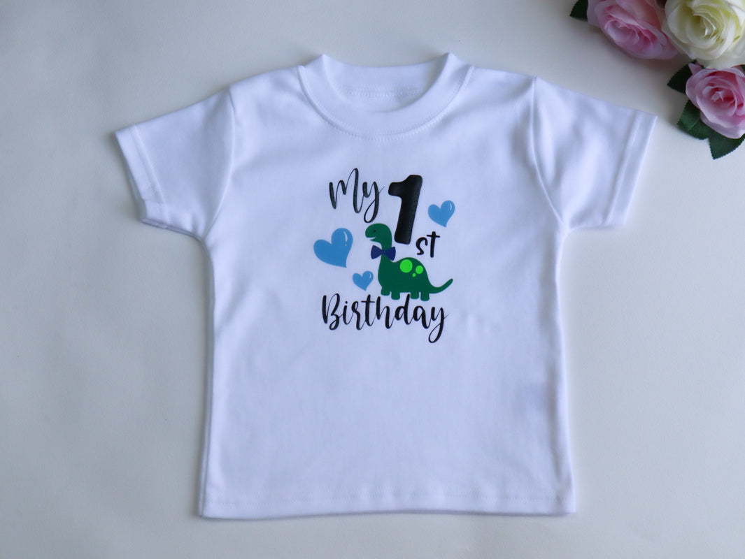 Dinosaur themed birthday tshirt