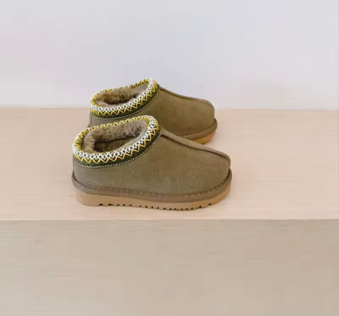 Kids Fur Ankle Boots