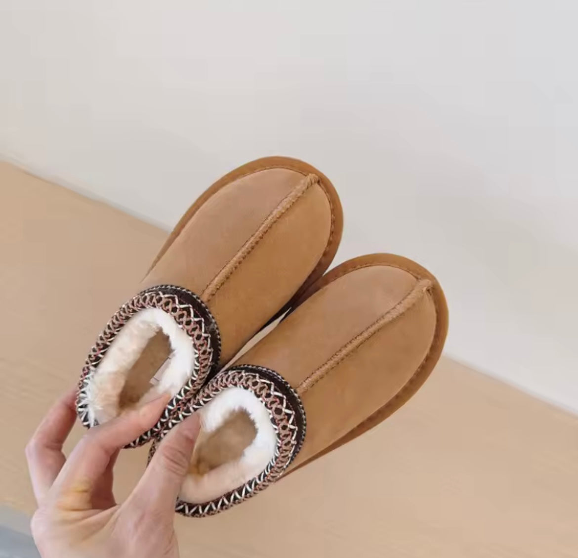 Kids Fur Ankle Boots