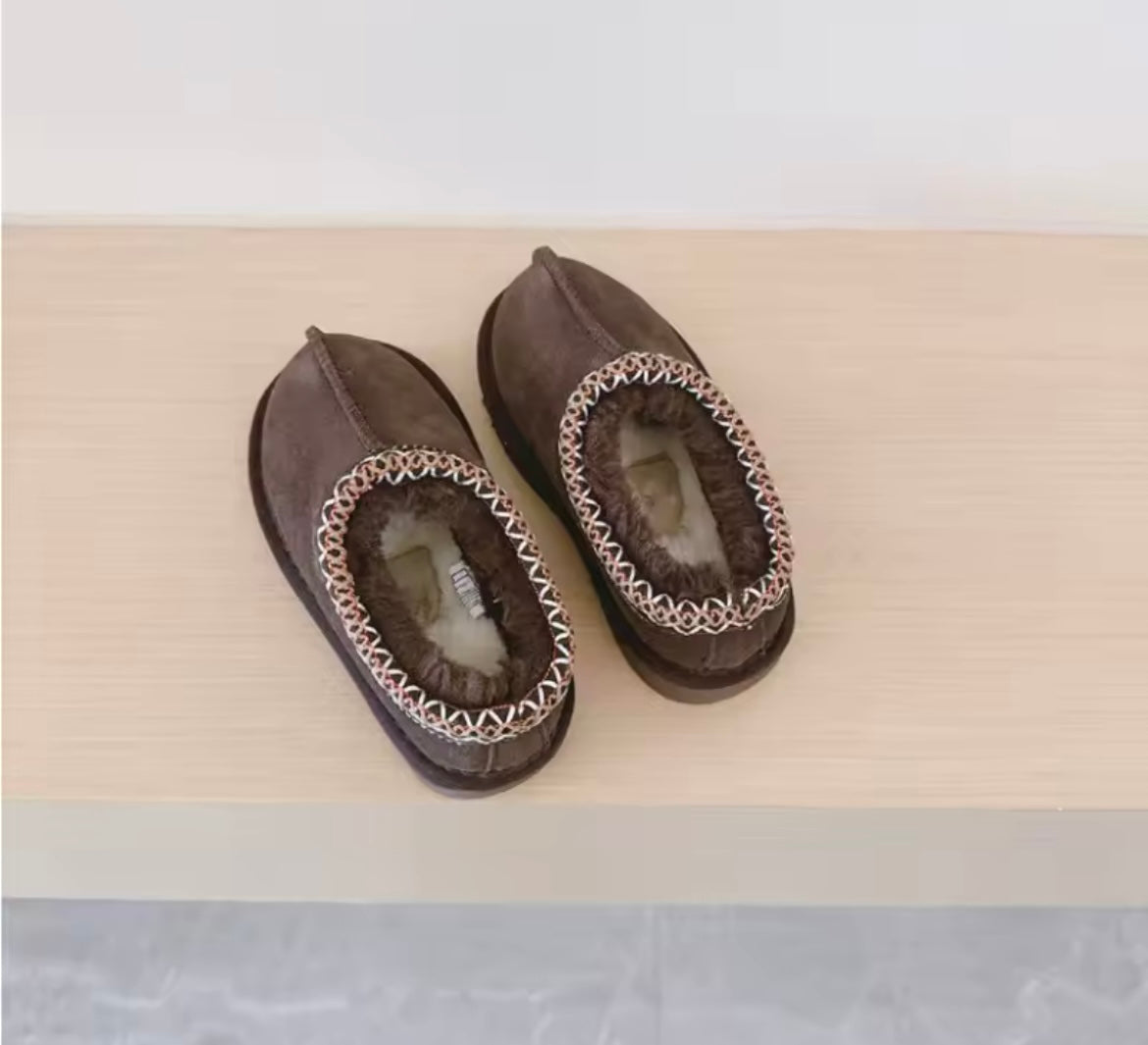 Kids Fur Ankle Boots