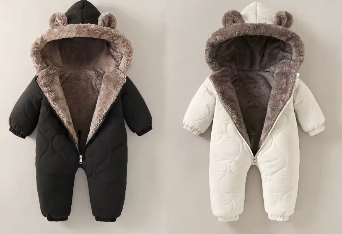 Personlised Fur Hood Snowsuit