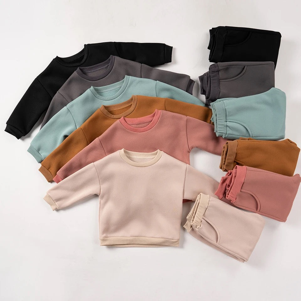fleece kids tracksuit