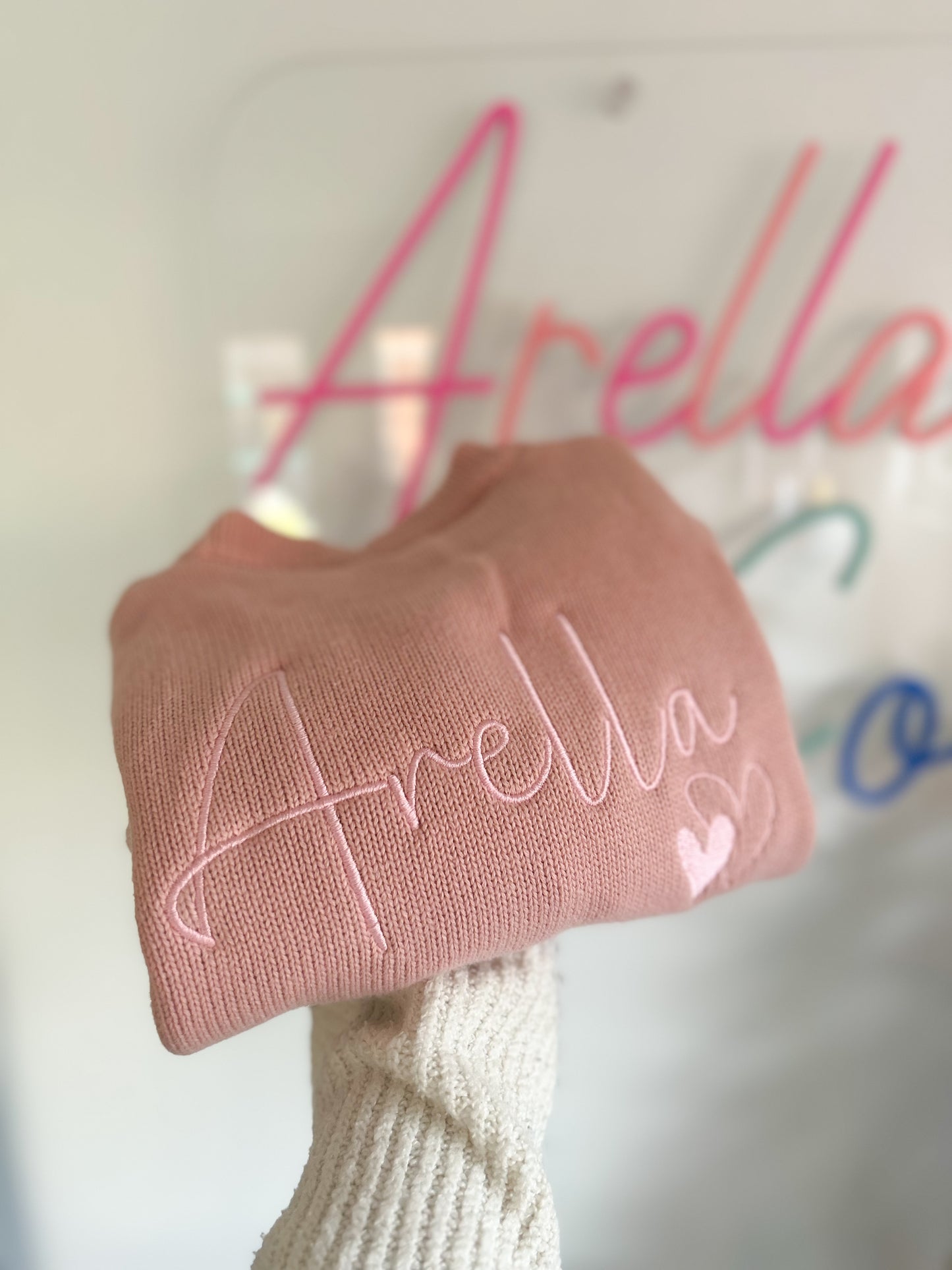 Personalised Knit Frill Cardigan