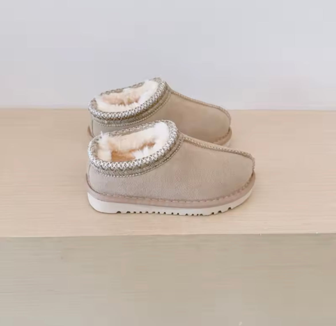 Kids Fur Ankle Boots