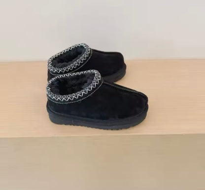Kids Fur Ankle Boots
