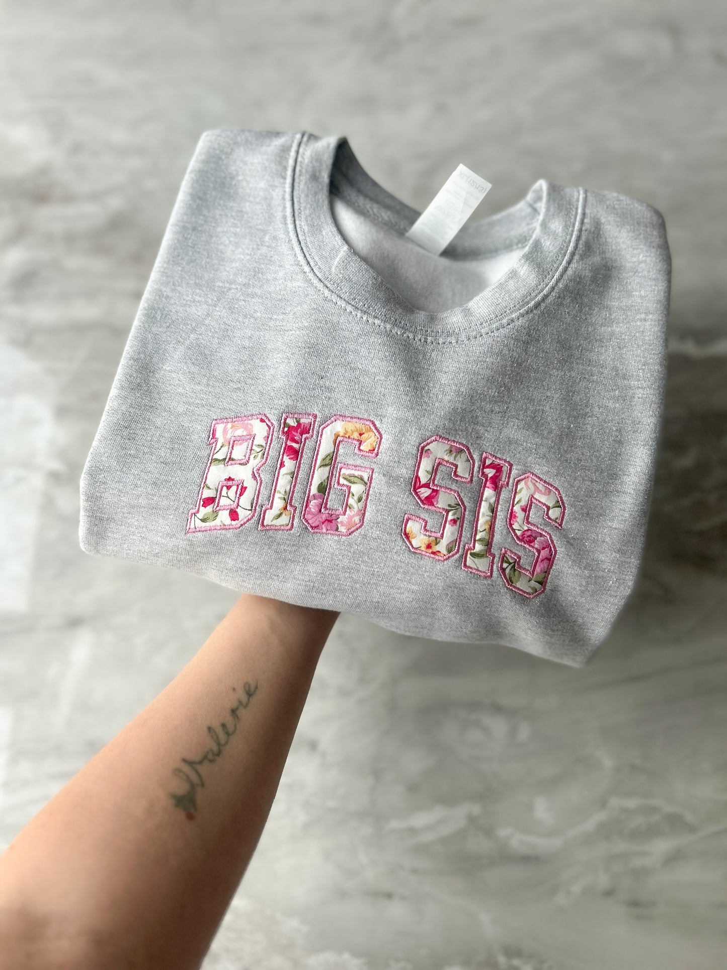 Big Sis Applique Sweater