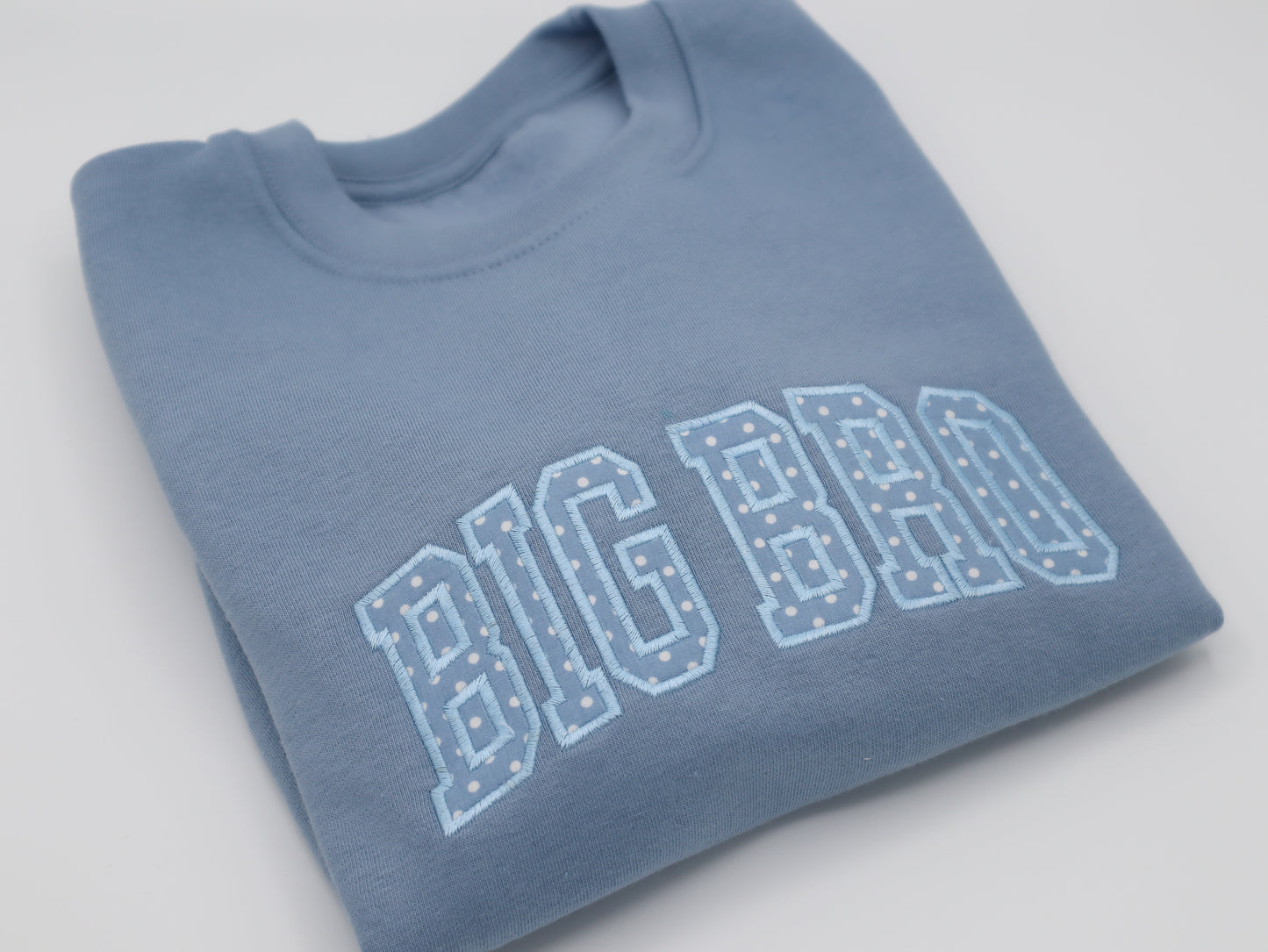 Big brother applique embroidered sweater 