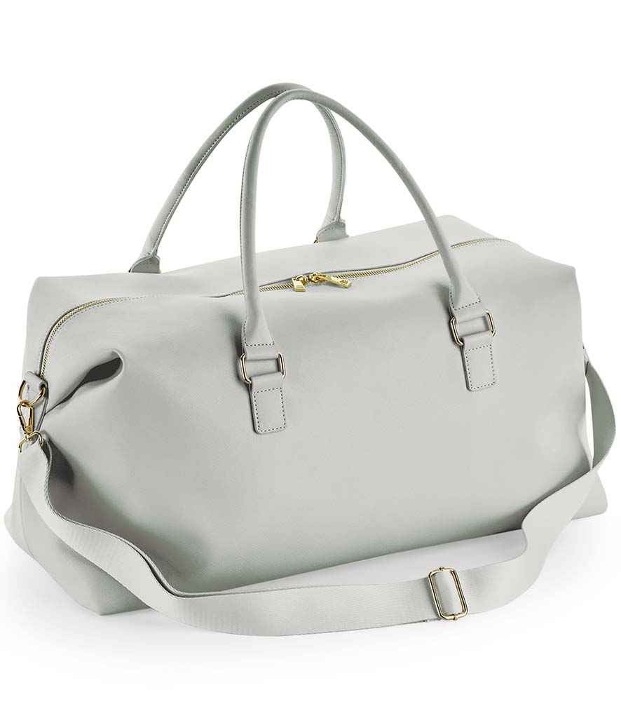 Personalised weekend bag in grey