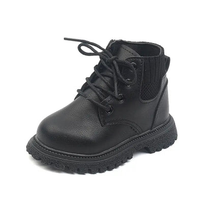Kids Fur Lined Lace Up Boot