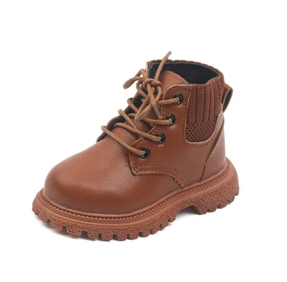 Kids Fur Lined Lace Up Boot