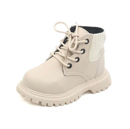 Kids Fur Lined Lace Up Boot