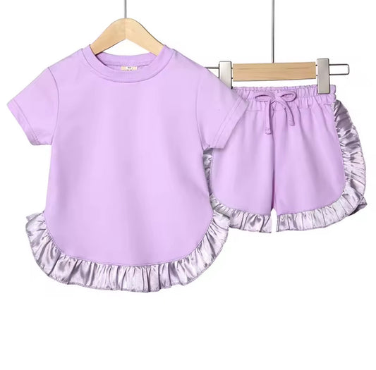 Personalised Frilly short set