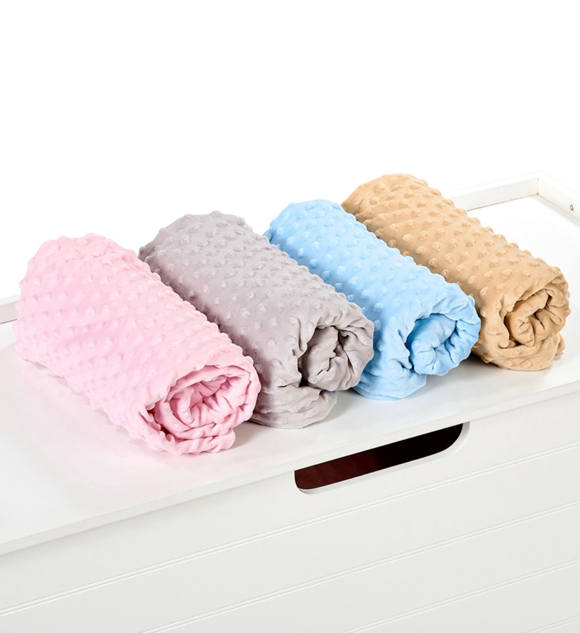 Personalised embroidered minky fleece baby blanket 