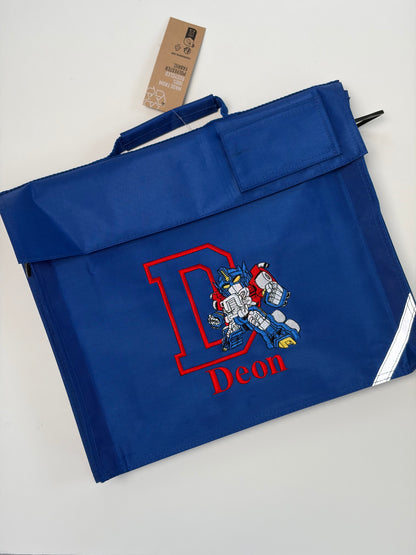 Personalised Embroidered Themed Book Bag