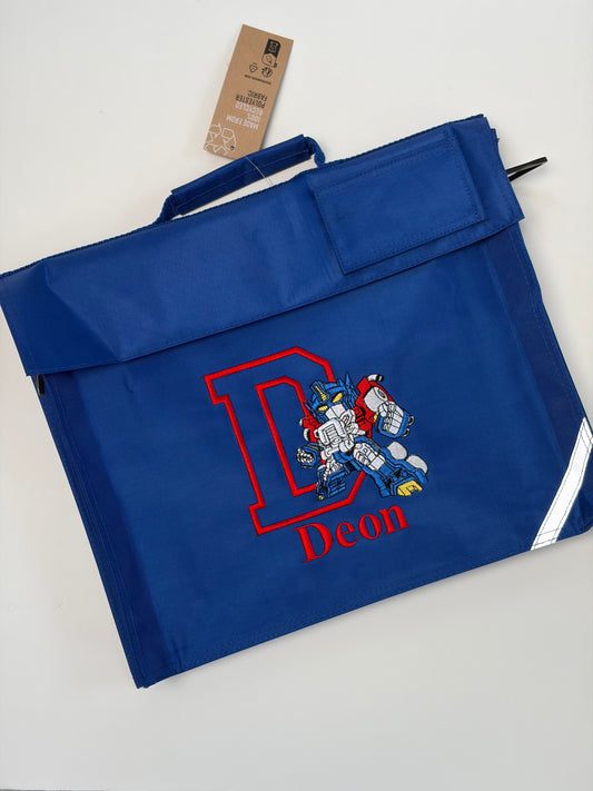 Personalised Embroidered Themed Book Bag