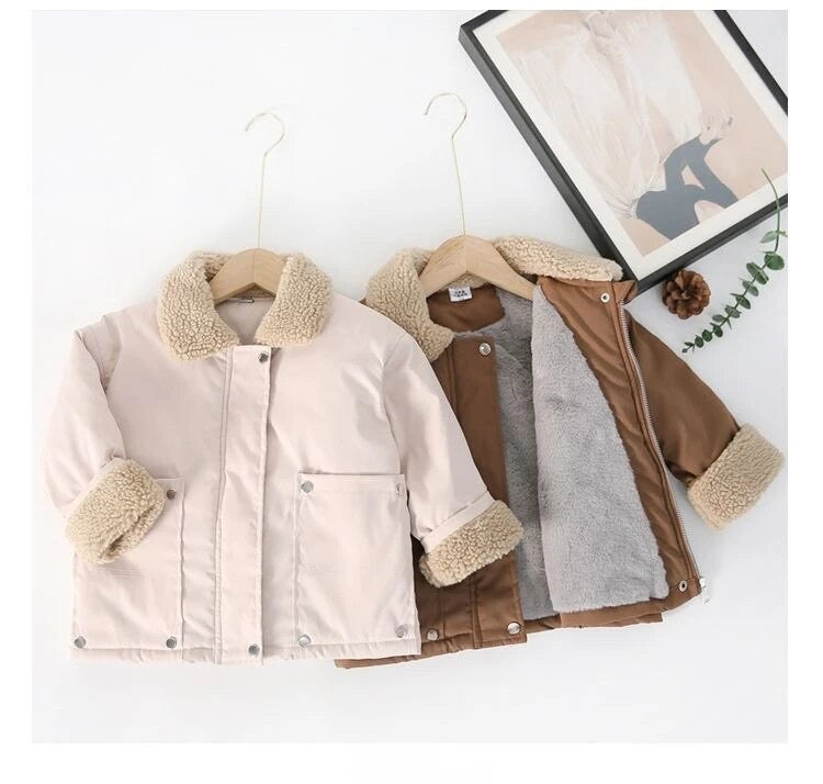 Wool lined kids jacket 