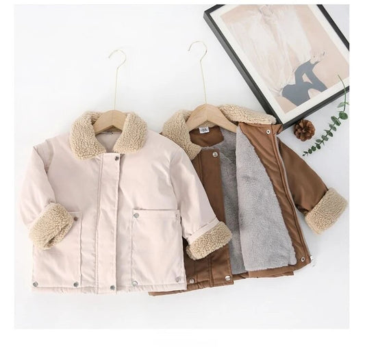 Wool lined kids jacket 