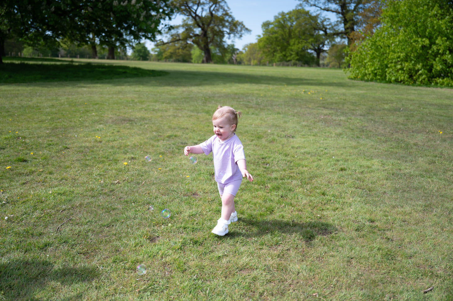 Lilac legging short and tshirt sets with personalised embroidery for kids 