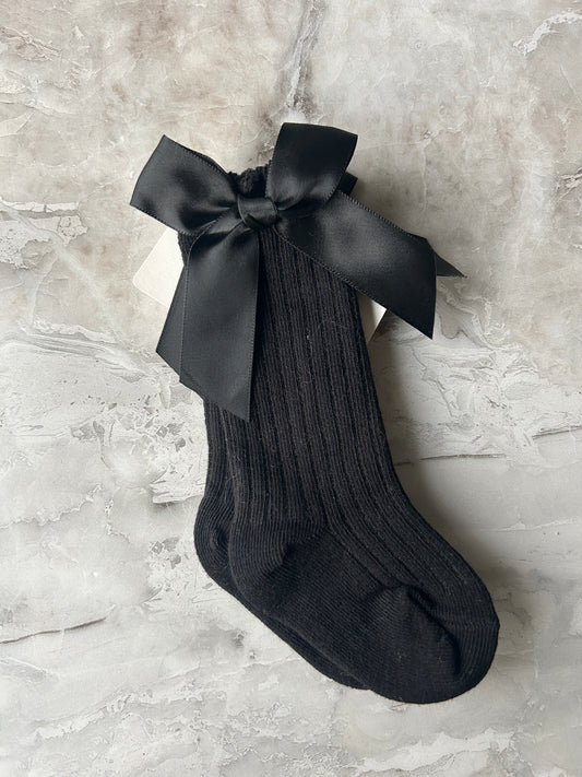 Black Bow Socks