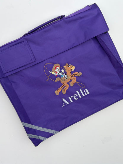 Personalised Embroidered Themed Book Bag