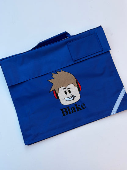 Personalised Embroidered Themed Book Bag