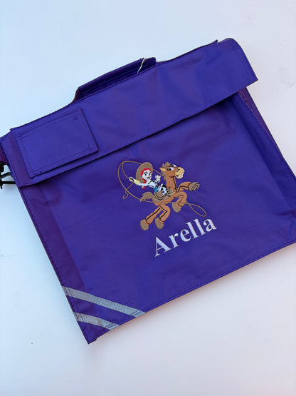 Personalised Embroidered Themed Book Bag