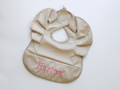 Personalised Waterproof Wing baby Bib