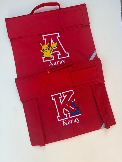 Personalised Embroidered Themed Book Bag