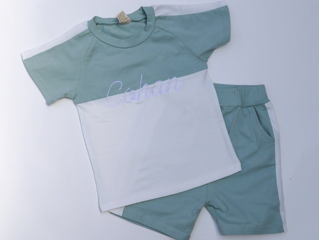 Two Colour Short and Tee Set