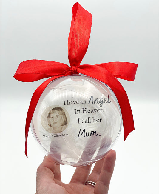 Memorial gift bauble 