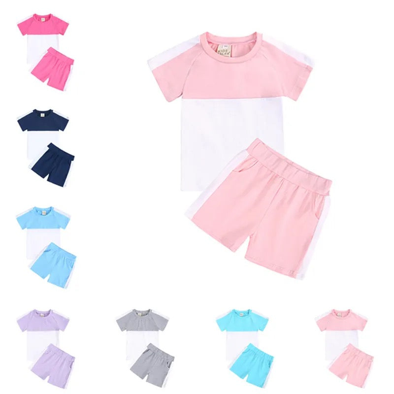 Two Colour Short and Tee Set