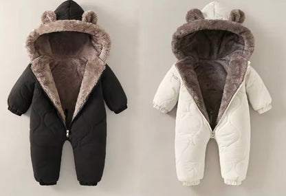 Personlised Fur Hood Snowsuit