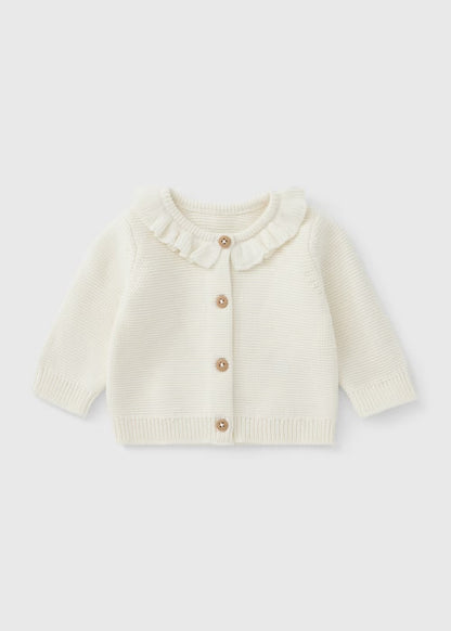 Personalised Floral Knit Baby Cardigan