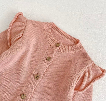 Personalised Knit Frill Cardigan