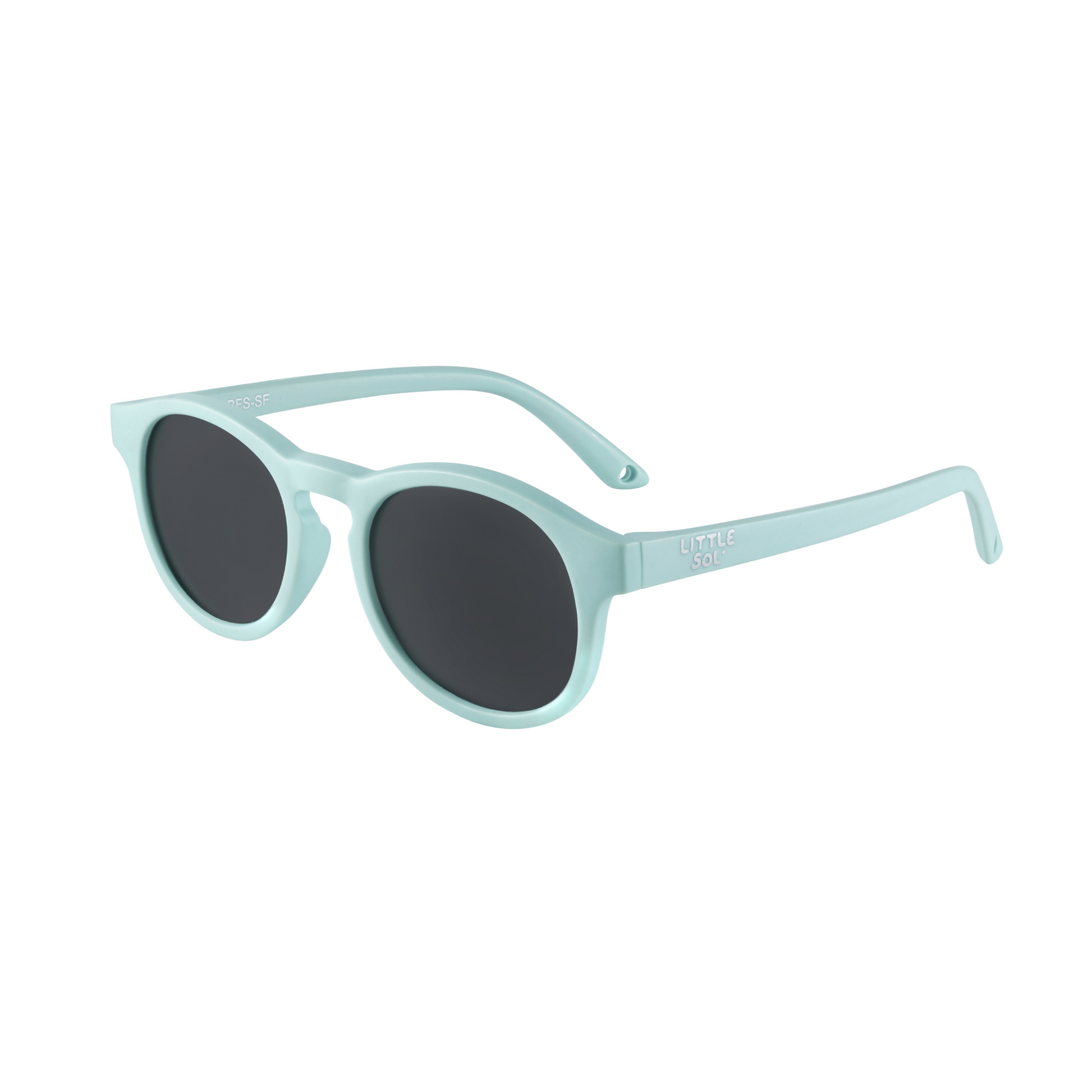 Sun protective baby sunglasses in seafoam blue 