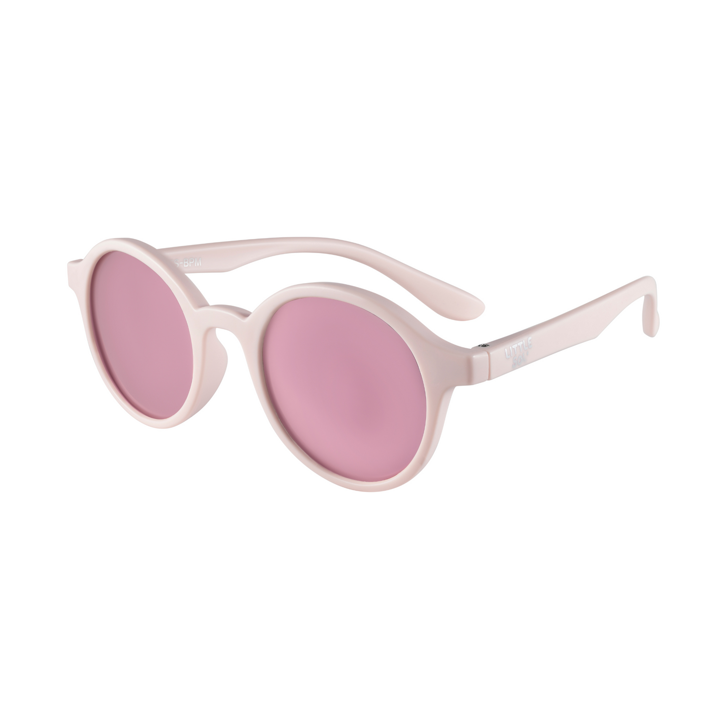 baby pink Sun protective kids mirrored sunglasses